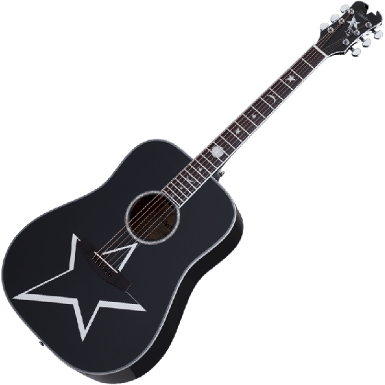 Schecter Robert Smith RS-1000 Busker Acoustic Guitar Gloss Black sku number SCHECTER283