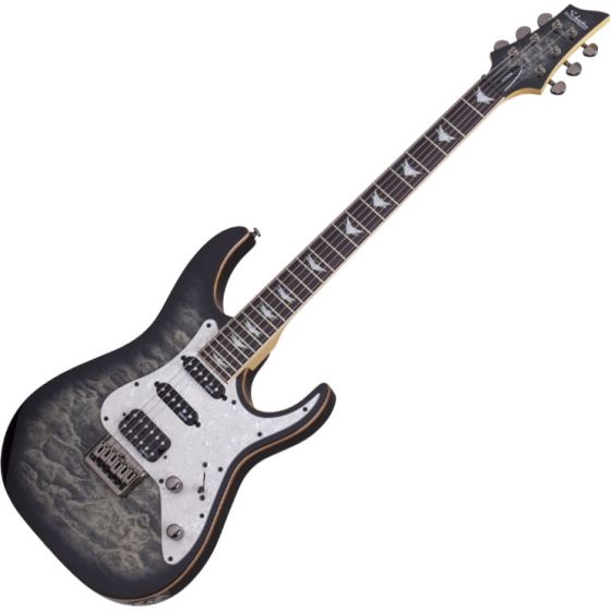 Schecter Banshee-6 Extreme Electric Guitar in Charcoal Burst Finish sku number SCHECTER1992