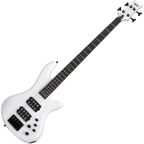 Schecter Stiletto Stage-4 Electric Bass Gloss White sku number SCHECTER2480