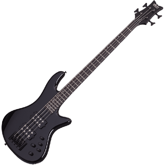 Schecter Stiletto Stage-4 Electric Bass Gloss Black sku number SCHECTER2481