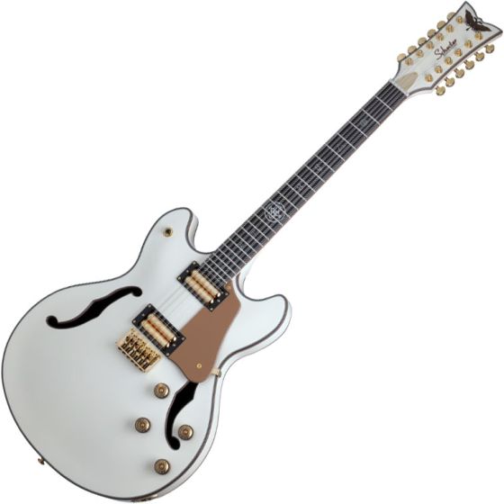 Schecter Wanye Hussey Corsair-12 Semi-Hollow Electric Guitar Ivory sku number SCHECTER267