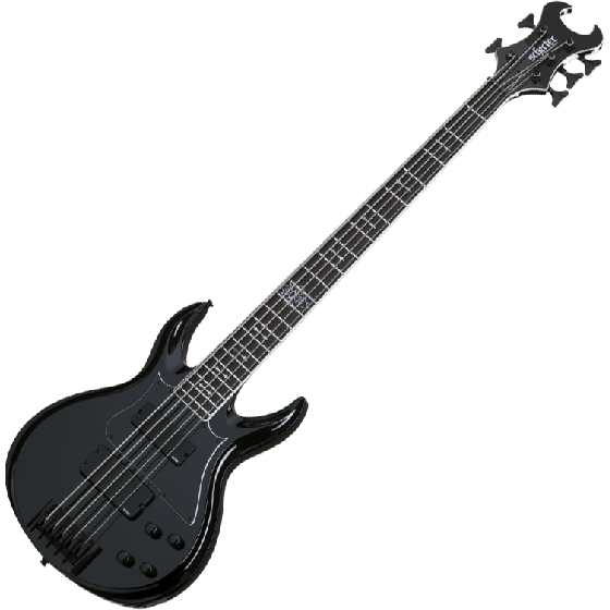 Schecter Mephisto King Ov Hell Signature Electric Bass in Gloss Black Finish sku number SCHECTER286