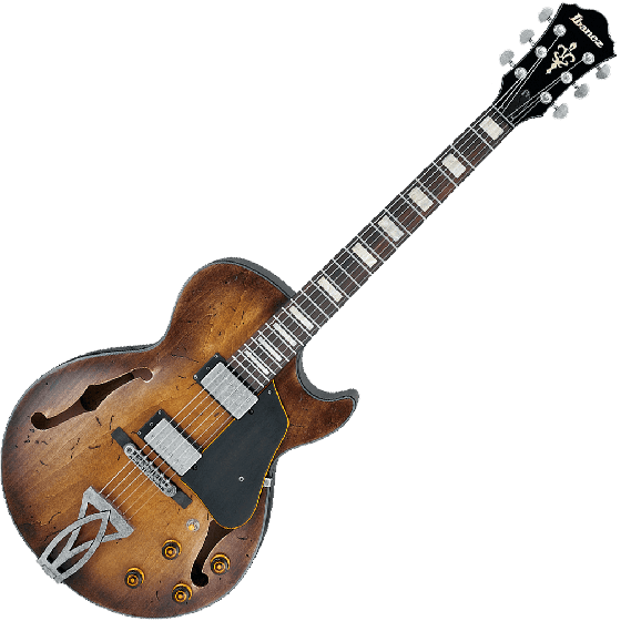 Ibanez Artcore Vintage ASV10A Semi-Hollow Electric Guitar in Tobacco Burst Low Gloss sku number ASV10ATCL