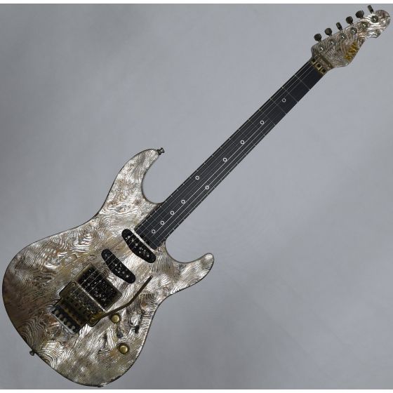 ESP Exhibition Limited Snapper-CTM FR Sand-Blast Maziora Gold Leaf Electric Guitar sku number EEX1742