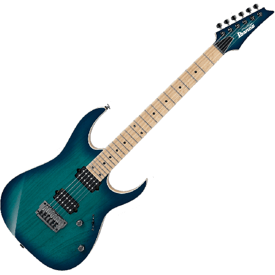 Ibanez RG Prestige RG652AHMFX Electric Guitar in Nebula Green Burst with Case sku number RG652AHMFXNGB