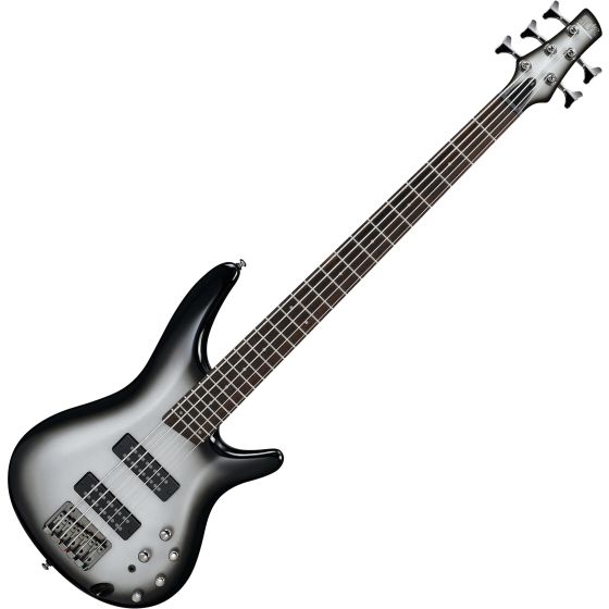 Ibanez SR Standard SR305E 5 String Electric Bass Metallic Silver Sunburst sku number SR305EMSS