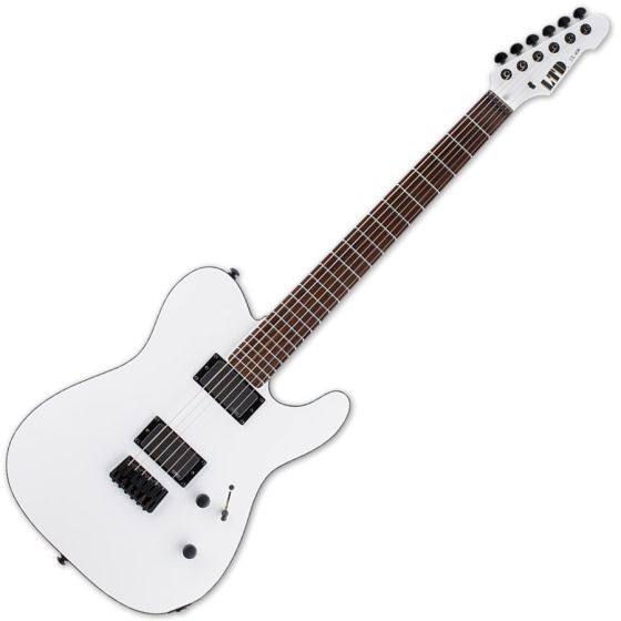 ESP LTD TE-406 Guitar in Snow White Satin Finish sku number LTE406SWS