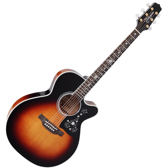 Takamine EF450C-TT NEX Acoustic Guitar Brown Sunburst sku number TAKEF450CTTBSB