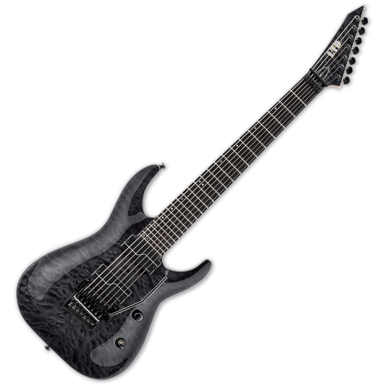 ESP LTD Buz McGrath BUZ-7 7-String Signature Electric Guitar See Thru Black sku number LBUZ7QMSTBLK