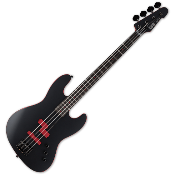 ESP LTD Frank Bello FB-J4 Signature Electric Bass Black Satin sku number LFBJ4BLKS