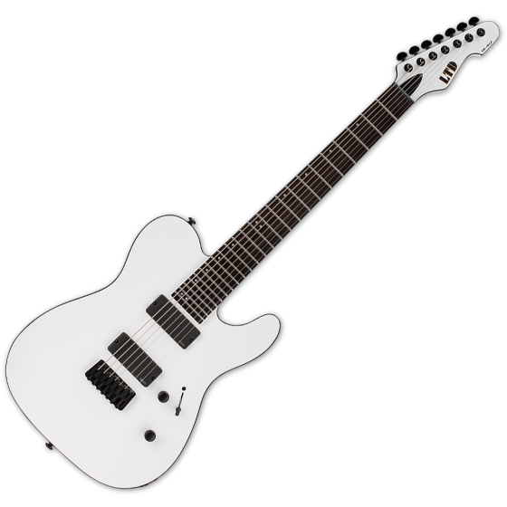 ESP LTD TE-417 7-String Electric Guitar Snow White Satin sku number LTE417SWS