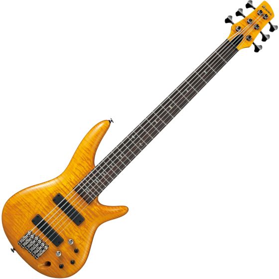 Ibanez Gerald Veasley Signature GVB1006 6 String Electric Bass Amber sku number GVB1006AM