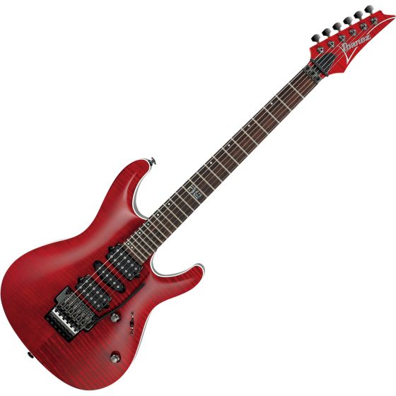 Ibanez Kiko Loureiro Signature KIKO100 Electric Guitar Transparent Ruby Red sku number KIKO100TRR