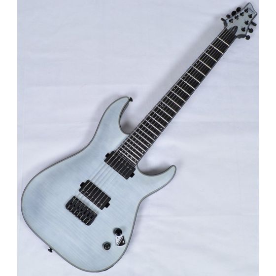 Schecter KM-7 Keith Merrow Electric Guitar in Trans White Satin Finish sku number SCHECTER235