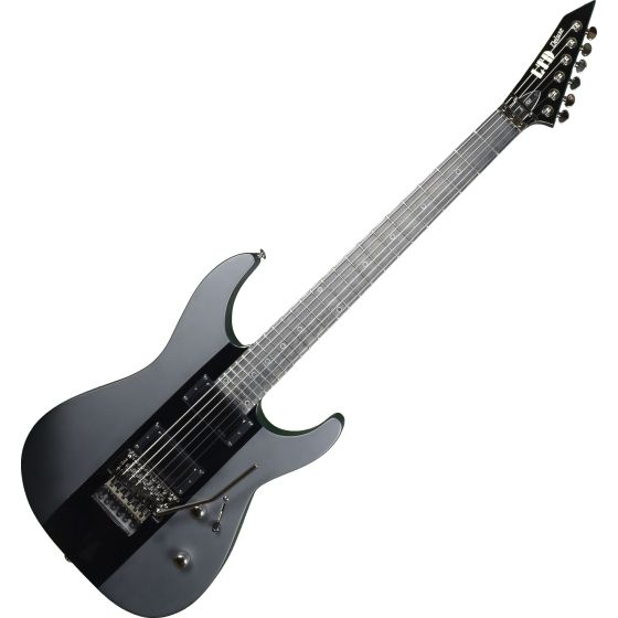 ESP LTD Deluxe M-1000 Prototype Electric Guitar Satin Black Gloss Stripe sku number LXM1000BLKSGS.P 0688