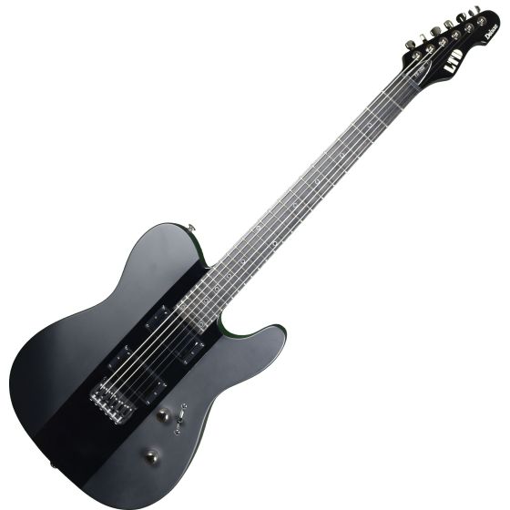 ESP LTD Deluxe TE-1000 Prototype Electric Guitar Satin Black Gloss Stripe sku number LXTE1000BLKSGS.P 0702