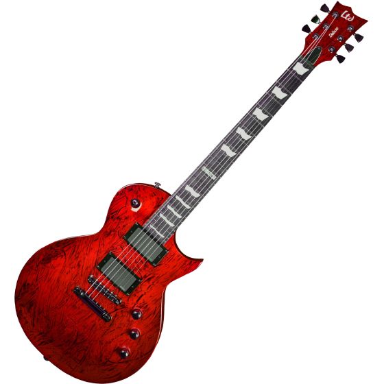 ESP LTD Deluxe EC-1000 Prototype Electric Guitar Swirl Red Finish sku number LXEC1000SWR.P 0715
