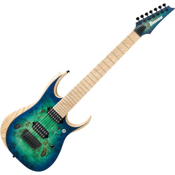 Ibanez RGD Iron Label RGDIX7MPB 7 String Electric Guitar Surreal Blue Burst sku number RGDIX7MPBSBB