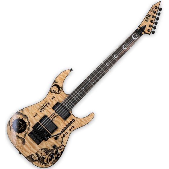 ESP LTD KH-Ouija Kirk Hammett Signature Guitar in Natural with Case sku number LKHOUIJANAT