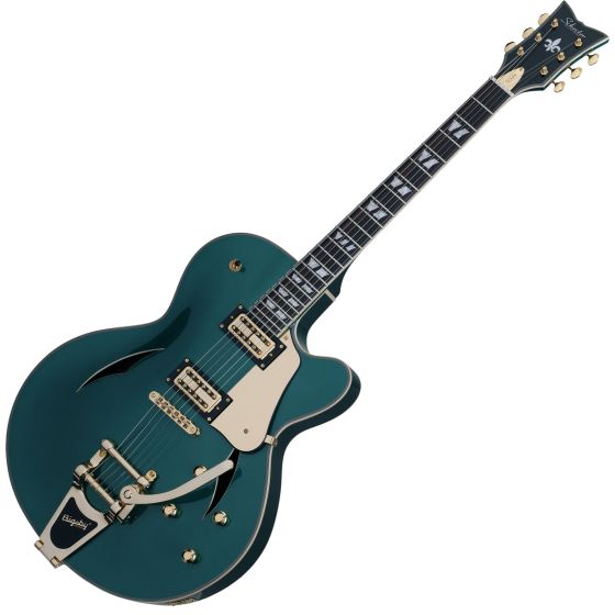 Schecter Coupe Electric Guitar Dark Emerald Green sku number SCHECTER297