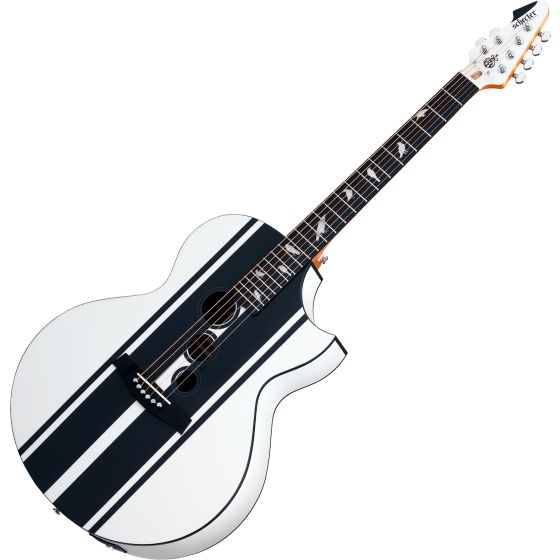 Schecter DJ Ashba Signature Acoustic Electric Guitar Satin White sku number SCHECTER3718