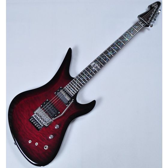 Schecter Signature Nikki Stringfield A-6 FR-S Electric Guitar Bright Red Burst Demo sku number SCHECTER259.B