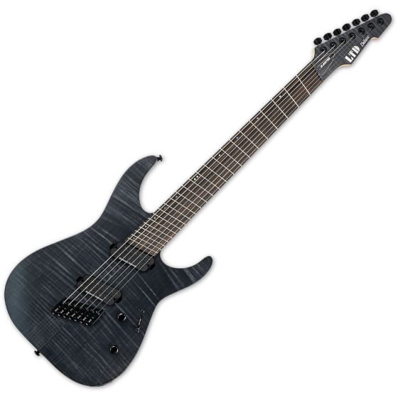 ESP LTD M-1007 Multi-Scale Electric Guitar See Thru Black Satin sku number LM1007MSSTBLKS