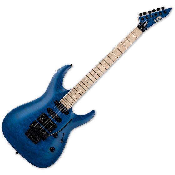 ESP LTD MH-203QM Electric Guitar See Thru Blue sku number LMH203QMSTB