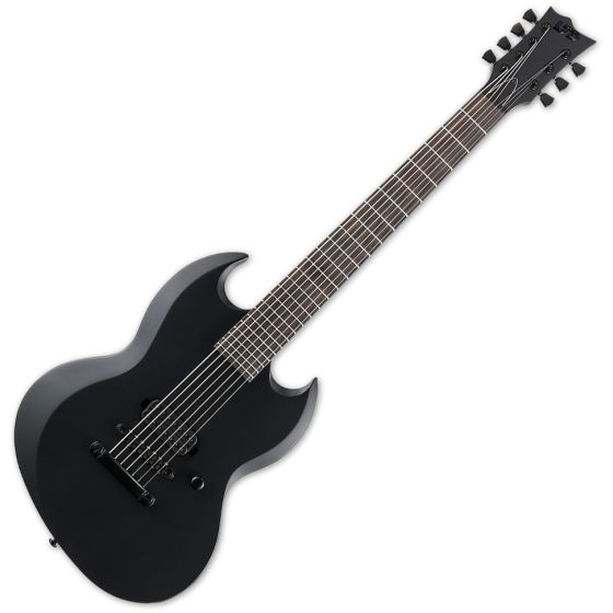 ESP LTD Viper-7-Black Metal Electric Guitar Black Satin sku number LVIPER7BKMBLKS