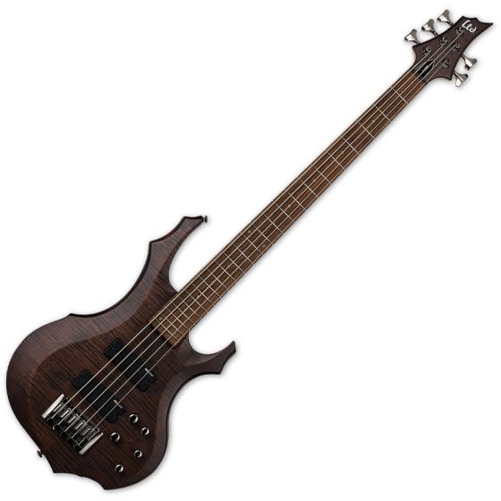 ESP LTD F-205FM Electric Bass Walnut Brown Satin sku number LF205FMWBS