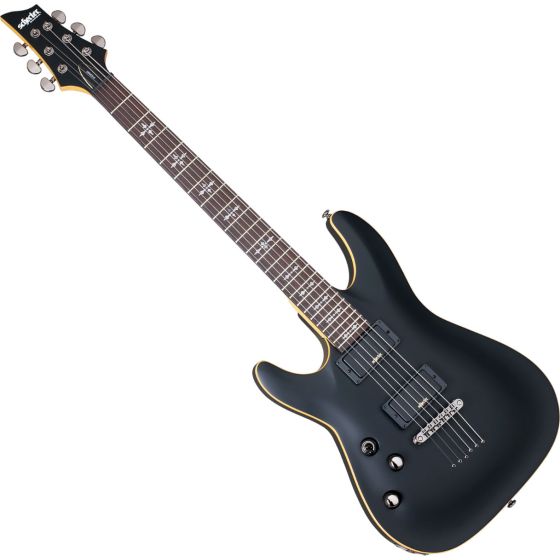 Schecter Demon-6 Left-Handed Electric Guitar Satin Black sku number SCHECTER3665