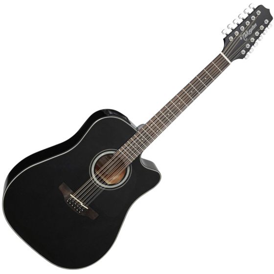 Takamine GD30CE-12BLK Dreadnought Acoustic Electric Guitar Gloss Black sku number TAKGD30CE12BLK