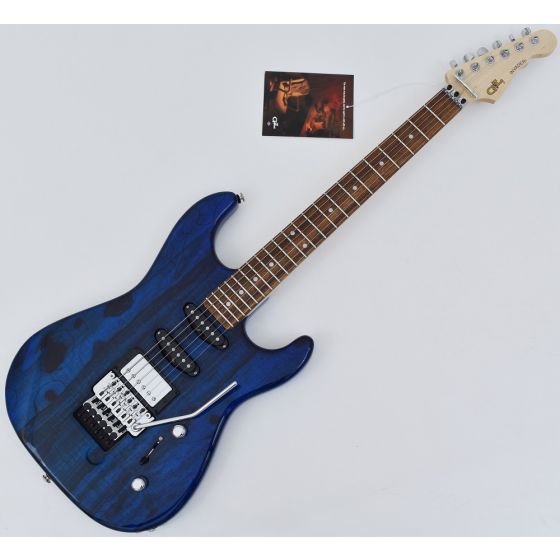 G&L USA Invader Spalted Alder Top Electric Guitar in Clear Blue. Brand New! sku number USA INVADER CLF1803171