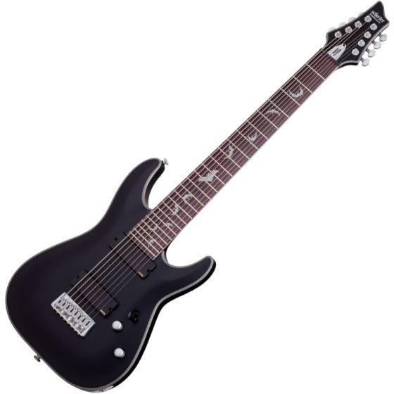 Schecter Damien Platinum-8 Electric Guitar Satin Black sku number SCHECTER1187