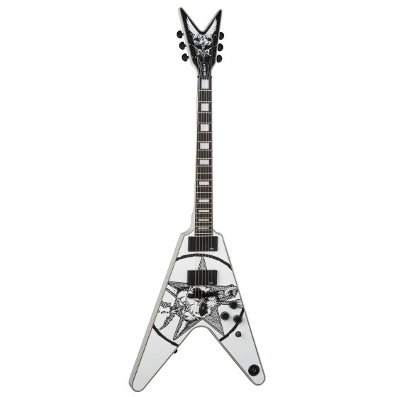 Dean Eric Peterson Old Skull V Limited CWH White Electric Guitar EPV CWH sku number EPV CWH