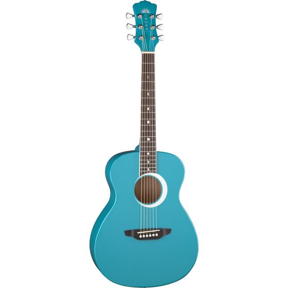 Luna Aurora Borealis 3/4 Acoustic Guitar Teal AR BOR TEAL sku number AR BOR TEAL