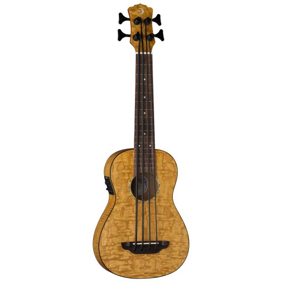 Luna Bari-Bass w/Preamp & Gigbag Quilt Top UKE BBASS QA sku number UKE BBASS QA