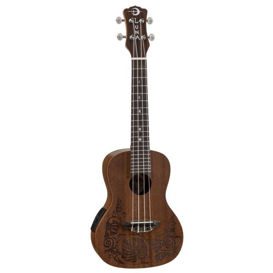 Luna Uke Lizard Mahogany Concert w/Preamp UKE MO EL sku number UKE MO EL