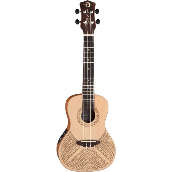 Luna Uke TAPA Solid Spruce Concert w/Preamp UKE TAPA SPR sku number UKE TAPA SPR