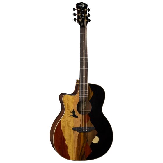 Luna Vista Wolf Tropical Wood Left Handed Acoustic Electric Guitar w/Case VISTA WOLF L sku number VISTA WOLF L