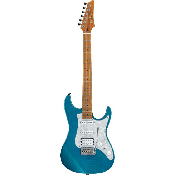 Ibanez AZ Prestige AZ2204F TAB Transparent Aqua Blue Electric Guitar w/Case sku number AZ2204FTAB