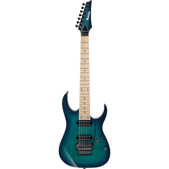 Ibanez RG Prestige RG752AHM NGB 7 String Nebula Green Burst Electric Guitar w/Case sku number RG752AHMNGB