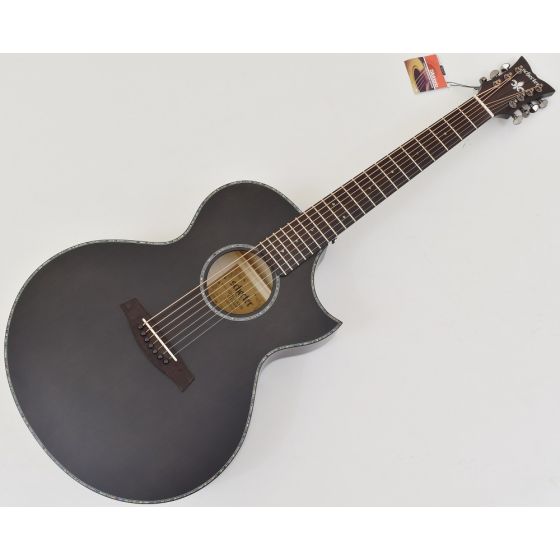 Schecter Orleans Stage-7 String Acoustic Guitar in See Thru Black Satin sku number SCHECTER3709