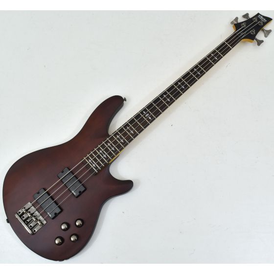 Schecter Omen-4 Electric Bass in Walnut Satin Finish sku number SCHECTER2091