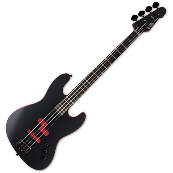 ESP LTD Frank Bello FB-J4 Signature Electric Bass Black Satin B Stock sku number LFBJ4BLKS.B