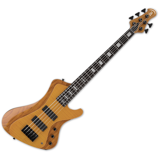 ESP LTD Stream-1005 Flamed Maple 5 String Electric Bass Honey Natural B Stock sku number LSTREAM1005FMHN.B
