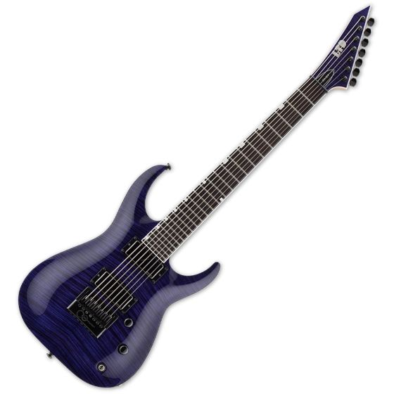ESP LTD Brian Head Welch SH-7ET FM 7-String Guitar See Thru Purple B Stock sku number LSH7ETFMSTP.B