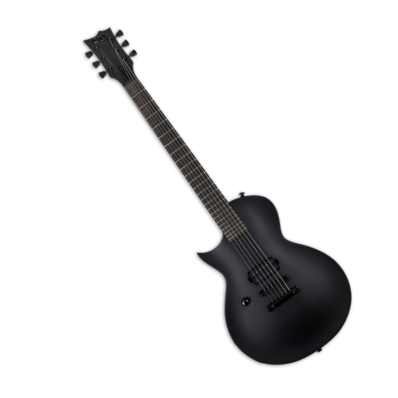 ESP LTD EC-Black Metal Electric Guitar Black Satin Left Handed sku number LECBKMBLKSLH