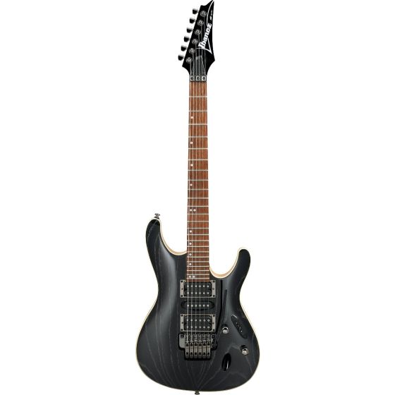 Ibanez S570AH SWK S Standard 6 String Silver Wave Black Electric Guitar sku number S570AHSWK