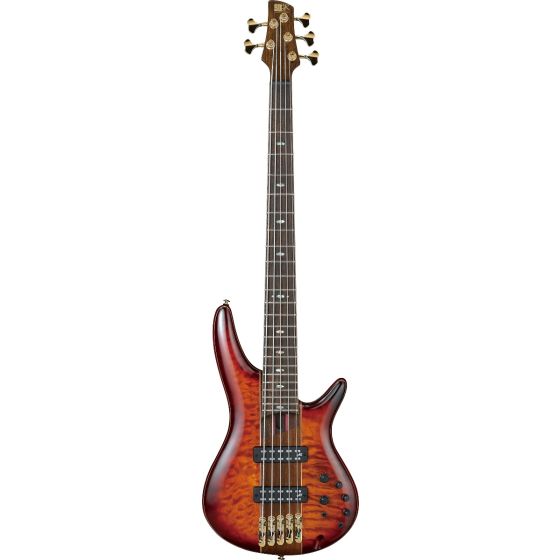 Ibanez SR Premium SR2405 5 String Brown Topaz Burst Low Gloss Bass Guitar sku number SR2405WBTL